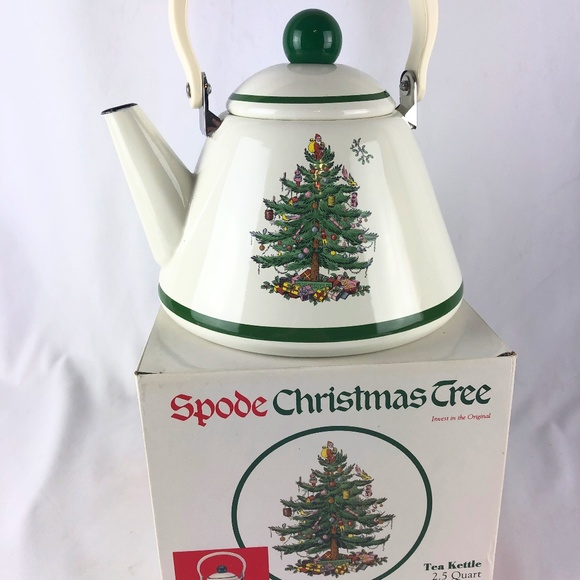 Spode Other - Spode Christmas Tree Metal Tea Pot with Box